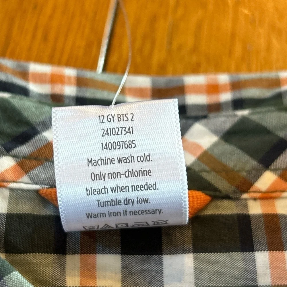 2 New 2012 Vintage Gymboree Button Front Long Sleeve Casual Dress Shirts Sz 7/8